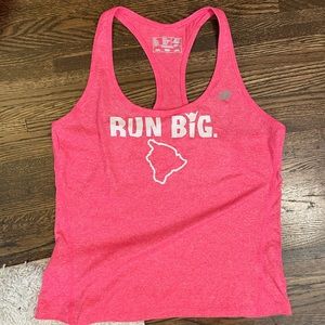 Like New Pink New Balance Big Island Run Co Tank